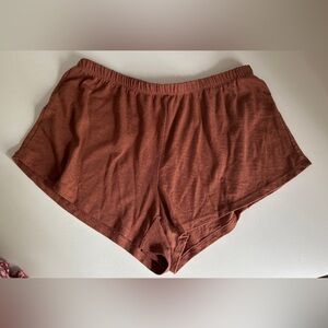 Stars Above Women's Soft Stretch Sleep Shorts - Rust